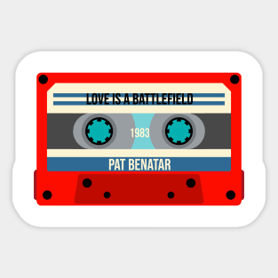 Pat Benatar Classic Cassette Sticker